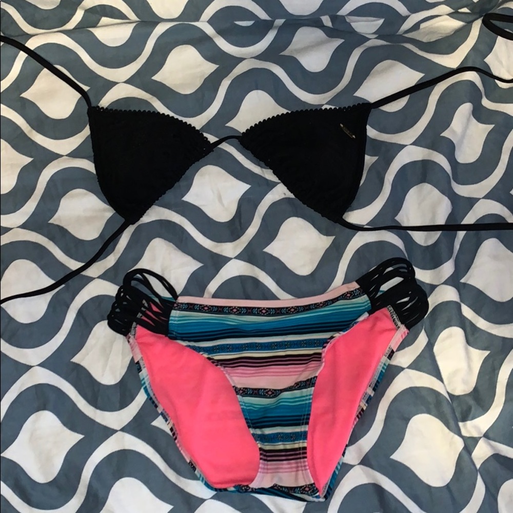 Matching swim top and bottoms